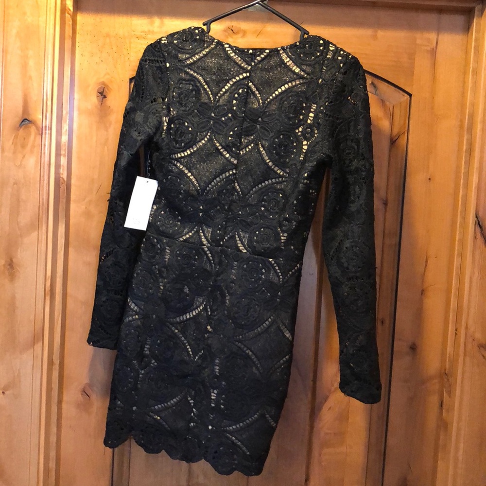 TOBI Black Lace Bodycon Dress - Picture 3 of 5